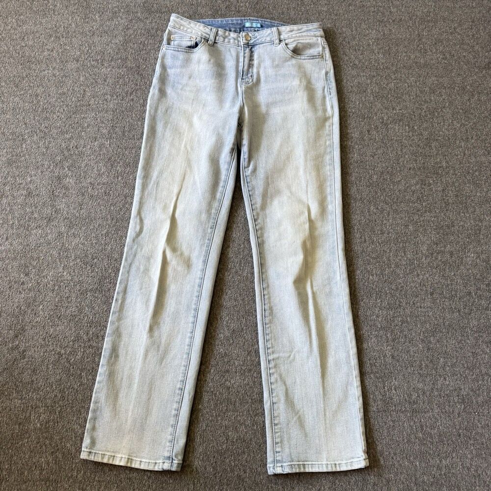 J. MCLAUGHLIN Women’s 6 Straight Leg Classic Jeans High Rise Light Wash 30x30